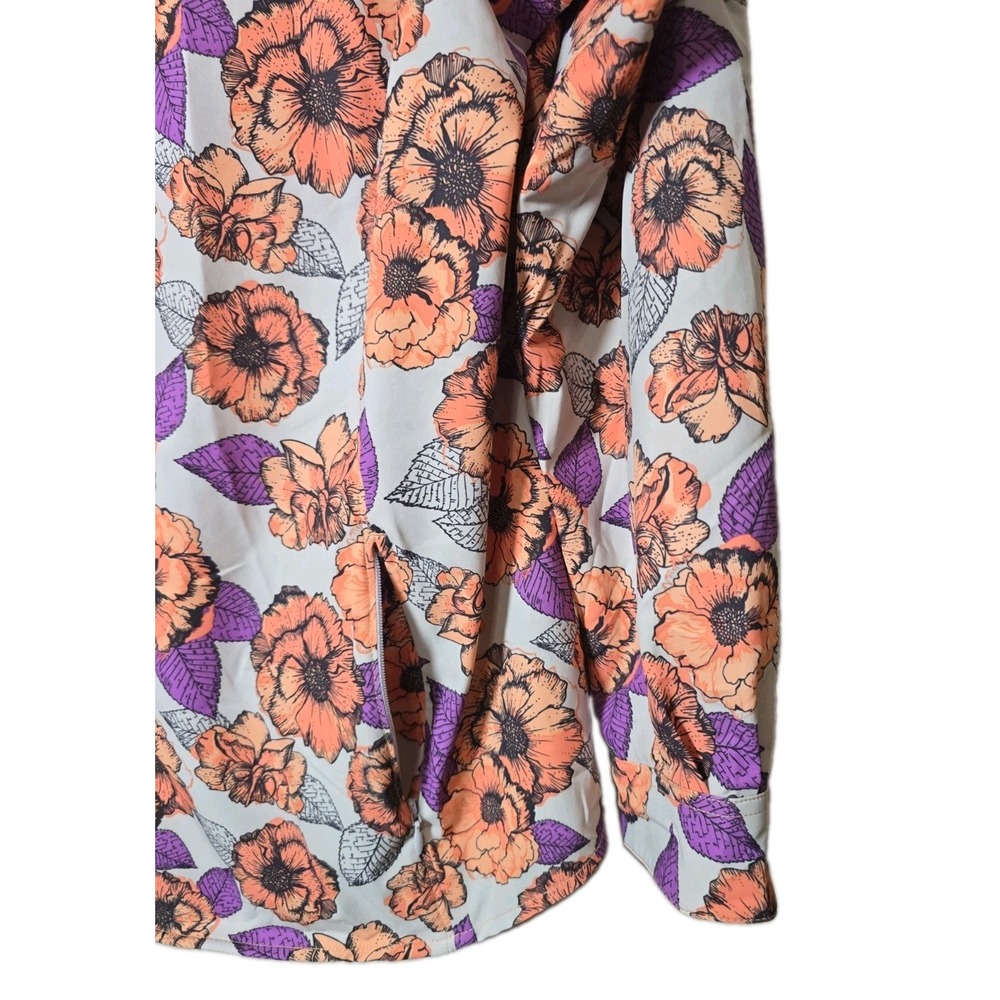Duluth Trading Co Women's Floral Button Down Shirt Size XXL Outdoor Hiking t70 - Picture 4 of 5